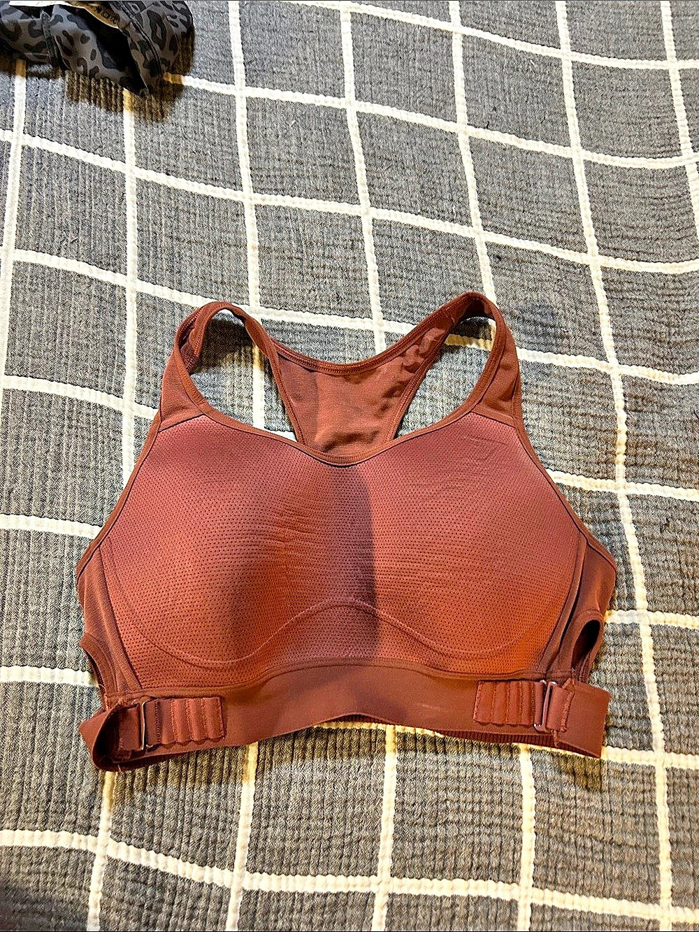 Gymshark burgundy / Brown Sports Bra